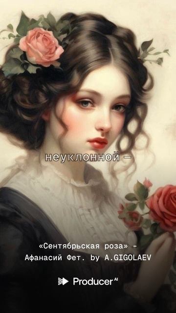 «Сентябрьская роза» - Афанасий Фет.