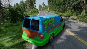 Грузовик из скуби-ду на дорогах!!! Краш-тест в BeamNG Drive!!!!