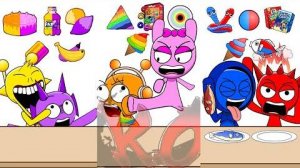 Incredibox Sprunkys ASMR MUKBANG Buldak Noodles Chicken Hamburger ЗВУК ПОЕДАНИЯ