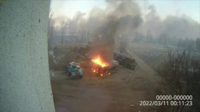 Кадры снятые сотрудниками СОБР 24 февраля 2022 года, перед началом выдвижения в Киевскую область смотреть онлайн