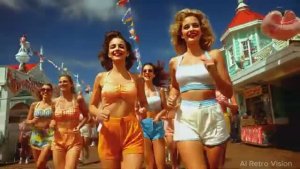 Retro Atomic Paradise - 1950s Sci-Fi Fantasy AI Short Film