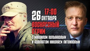 ВОСКРЕСНЫЙ СТРИМ С АДВОКАТОМ Николаем Литвиновым 26.10.2025 (Запись)