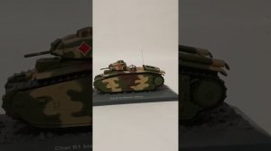 коллекционная модель французского танка char B1 в масштабе 1:43 легендарные танки выпуск 9