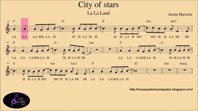 5.La La Land "City of stars" "Город звёзд"