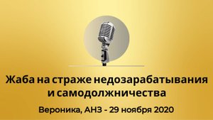 Спикерская Золотого фонда АНЗ "Жаба на страже недозарабатывания и самодолжничества", Вероника 291120