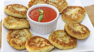 Картофельные оладьи с сыром