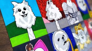 Рисуем Incredibox Sprunki Собаку Гейб с 1 по 5 фазу 🎨✨🐶🎵😍