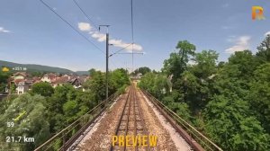 🚄 4К SmartTV ➤ Поездка из Экс-ле-Бен → Анси (Франция, июнь 2025), вид машиниста поезда!