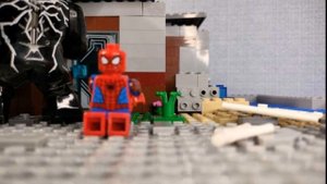 Человек паук против Венома лего анимация