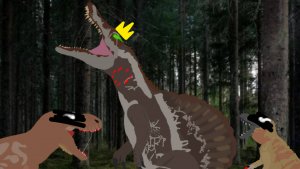 Спинозавр VS ти рекс VS перараптор