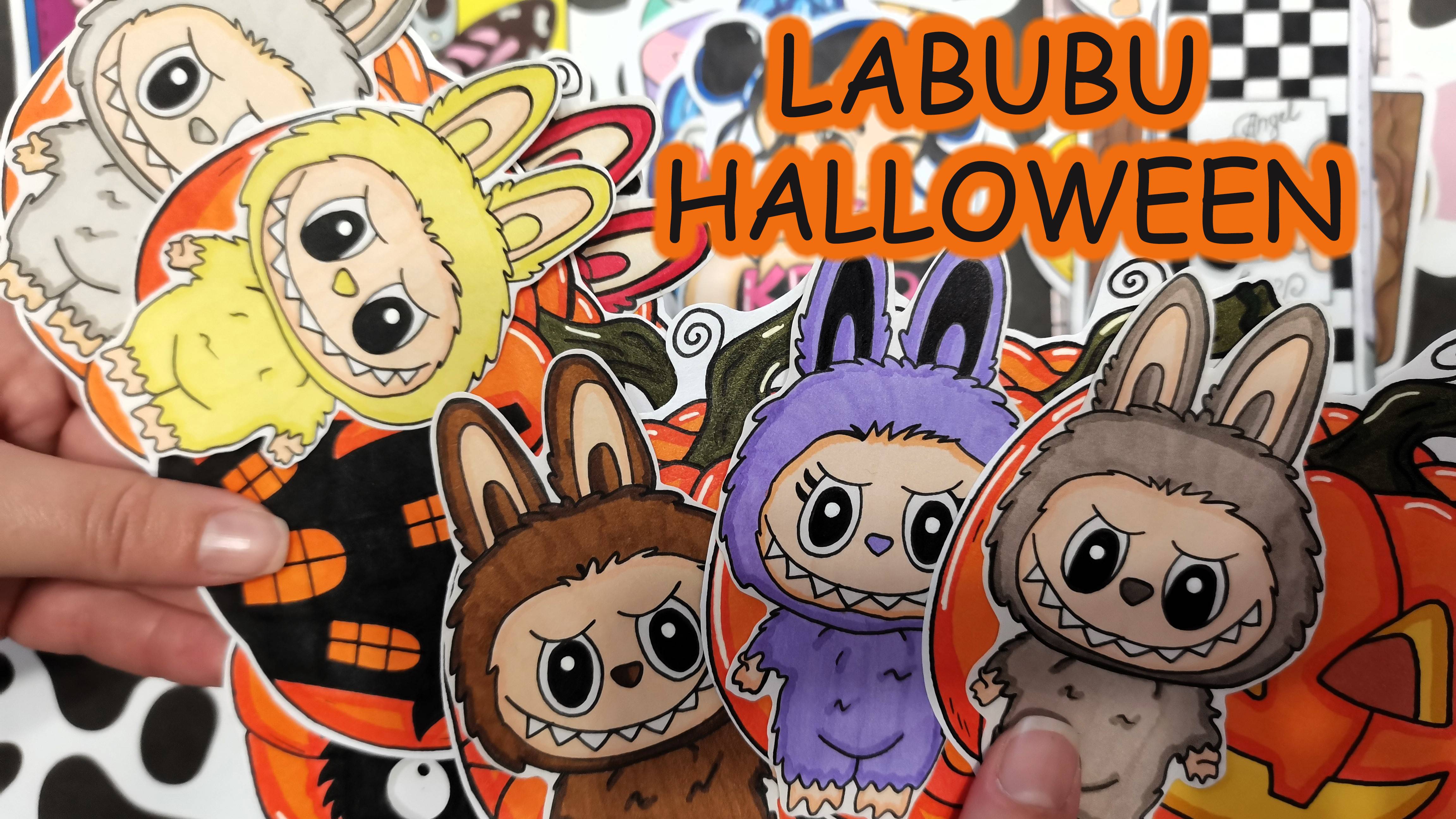 Labubu halloween🎃Лабубу Хэллоуин🎃Распаковка бумажных сюрпризов🎁Happy Family TV💕 смотреть онлайн