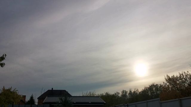 Небо осень дело к закату