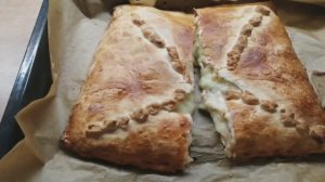 Пирог с заварным кремом! Со сливами, яблоками из слоёного теста!
