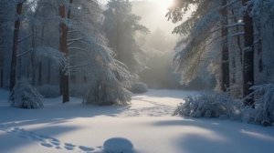 Футаж. Зимний лес. Фон.mp4