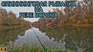 Осень со спиннингом, река Ворона.