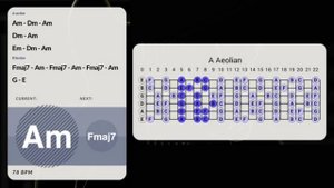 Twilight Blues Groove Guitar Backing Track in Am