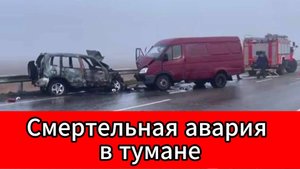 Серия ДТП под Ростовом: из-за тумана сгорела Niva, пассажир погиб