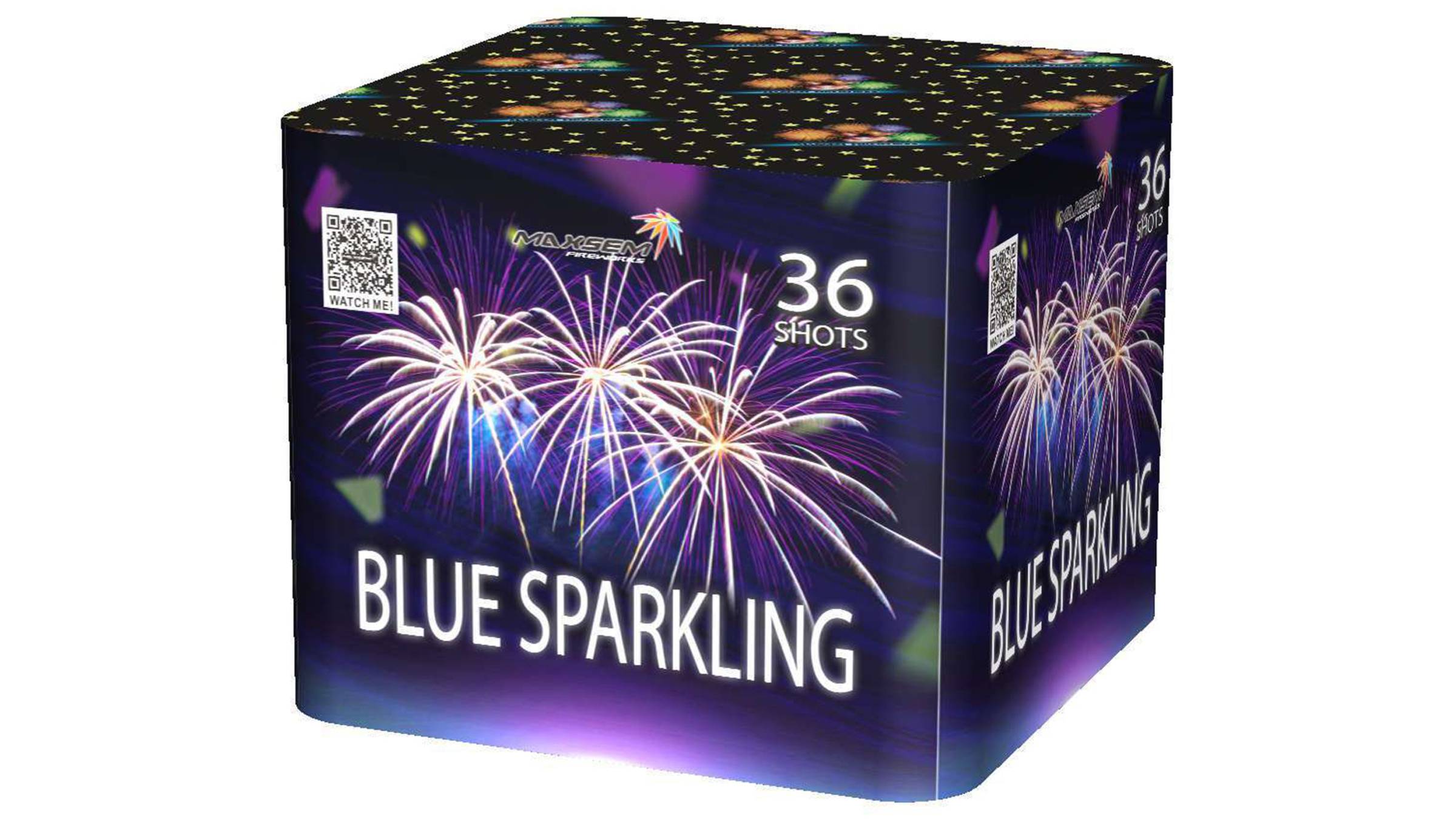 SB-36-03 Салют "BLUE SPARKLING" (1,2" х 36 залпов) "Maxsem"