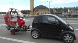 Купили скутер с крышей.КАБРИК 1Часть.