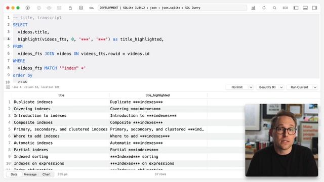 87. Highlighting matches смотреть онлайн