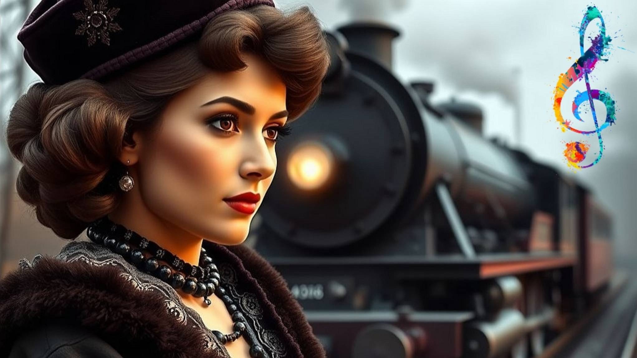 Поёт Анна Каренина перед последним шагом. Музыкальный видеоклип, music.