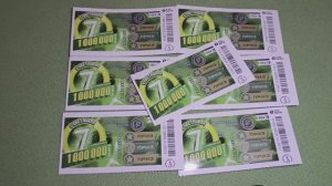 Купил 7 билетов моментальной лотереи Счастливая семëрка от Столото - ну что, Наконец-таки миллионер?