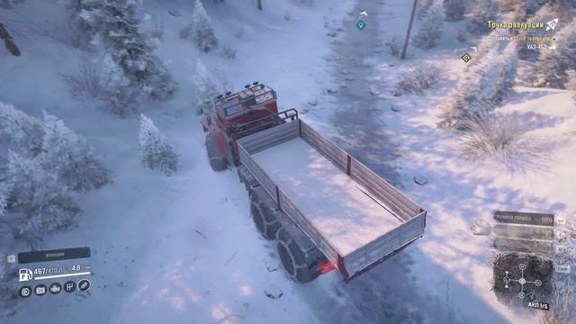 SnowRunner. Амур. Северный щит. Контракт "Точка эвакуации". смотреть онлайн