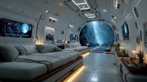 Relaxing Sci-Fi Ambient Music ~ Deep Space Voyage & Futuristic Chill Sleep Vibes