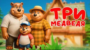 Сказка ТРИ МЕДВЕДЯ.  Маша и три медведя   сказка 3D #сказка