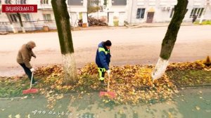 Коммунальные службы города проводят активную работу по уборке осенней листвы!