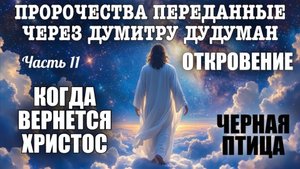 Пророчества, переданные через Думитру Дудуман. Часть 11. ОТКРОВЕНИЕ. ЧЕРНАЯ ПТИЦА. КОГДА ВЕРНЕТСЯ…