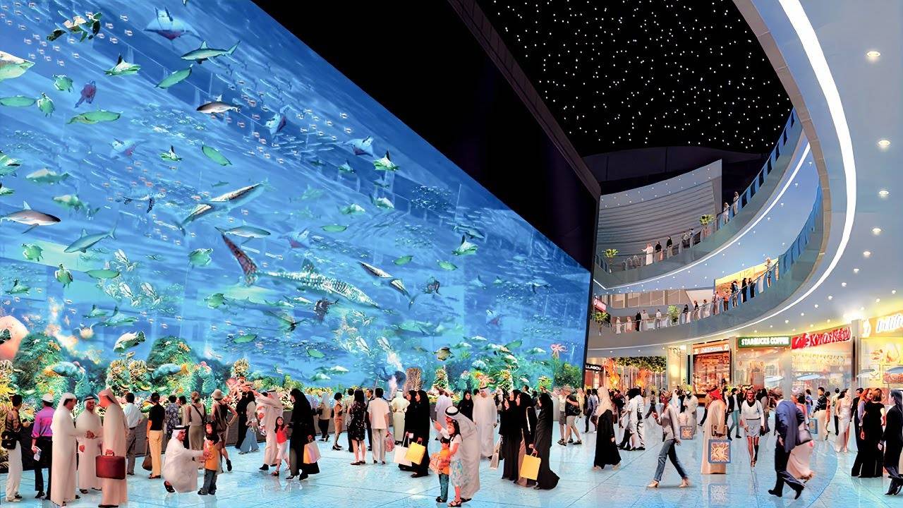 ПОСЕЩЕНИЕ ДУБАЙСКОГО АКВАРИУМА И ПОДВОДНОГО  ЗООПАРКА В ТОРГОВОМ ЦЕНТРЕ DUBAI MALL.