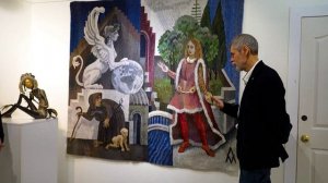 18.10.2025. Обсуждение гобеленов Андрея Мадекина в галерее Елены Громовой. Часть 3. «Сфинкс и Эдип»