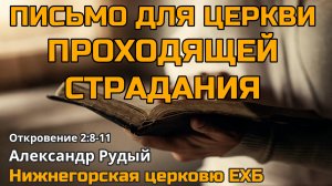 Письмо для церкви проходящей страдания (Александр Рудый)