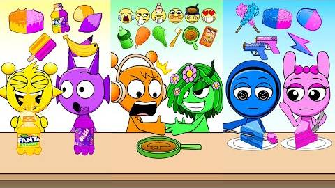 Incredibox Sprunki Emoticon Mukbang _ Cartoon Animation Challenge _ MOOMOOSTUDIO смотреть онлайн