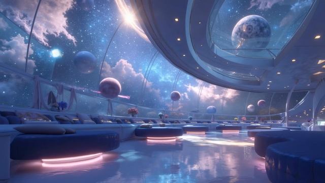 Relaxing Sci-Fi Music ~ Cosmic Ambient Lounge Sounds for Deep Sleep & Focus