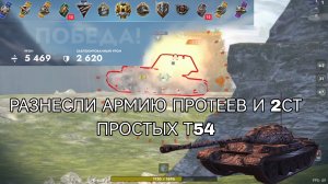 Разнесли армию тестовых Протеев на Т54 Tanks Blitz