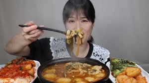 🔥🍲 Мукбанг и Mukbang : КОРЕЙСКИЙ СУП ДЛЯ ДУШИ! Девушка и наваристый нэджантан
