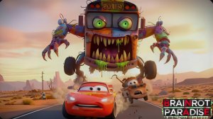 Молния Маккуин и Мэтр ПРОТИВ пожирателей машин-зомби _ Аварии на BeamNG.Drive