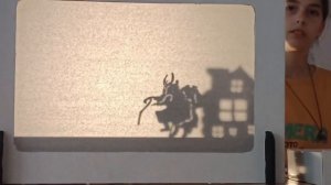 Спектакль театра теней "Девочка и колочка"