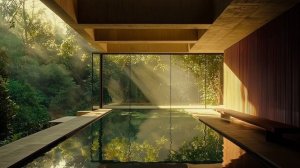 brutalist ambient ｜｜ pool house ｜｜ jungle