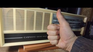 Обзор ночного радиоэфира на ламповой радиоле СССР Сириус-309