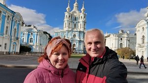 Вспоминаем  Питер! Гуляем возле Смольного!