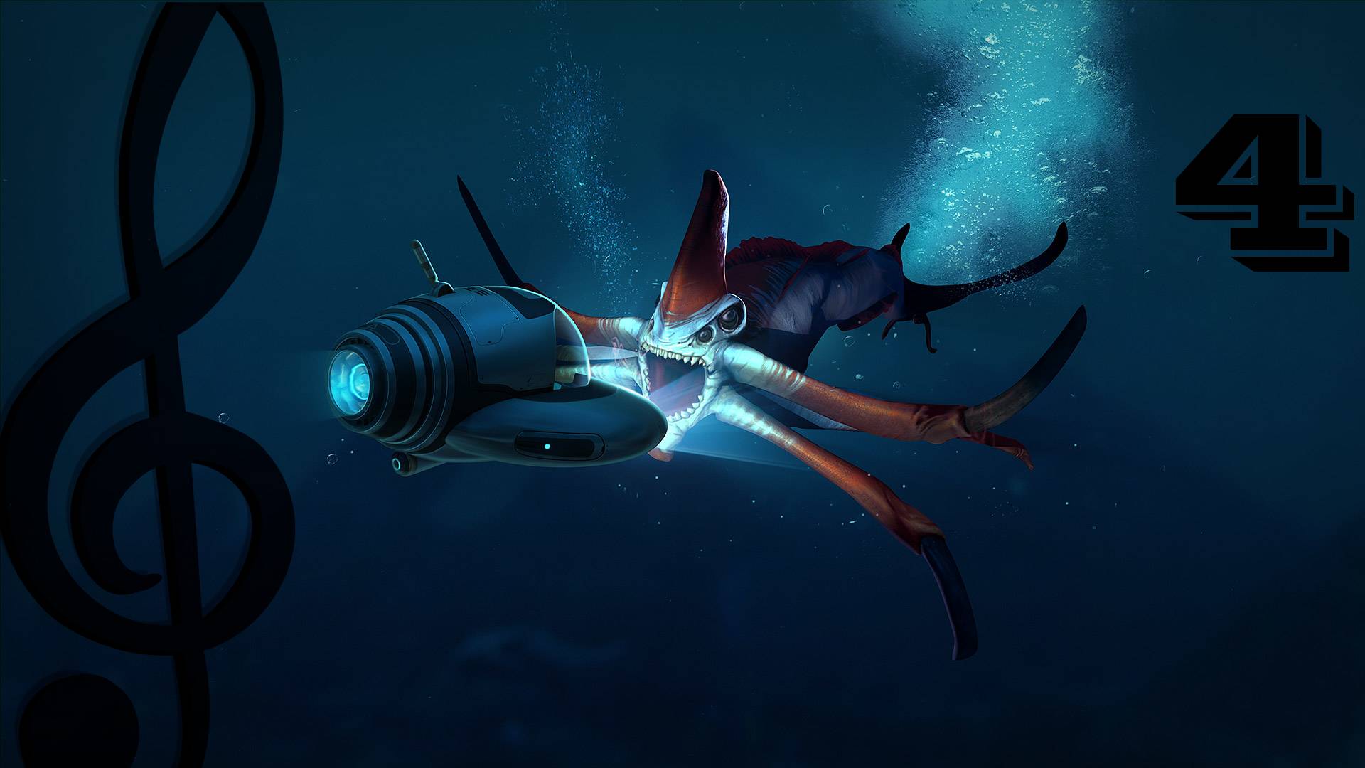 Subnautica #4 / Drum &amp / Краснолицый угонщик смотреть онлайн