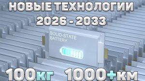 100кг и 1000км запаса хода! Новые технологии гибких АКБ! Как Китай захватит мир?