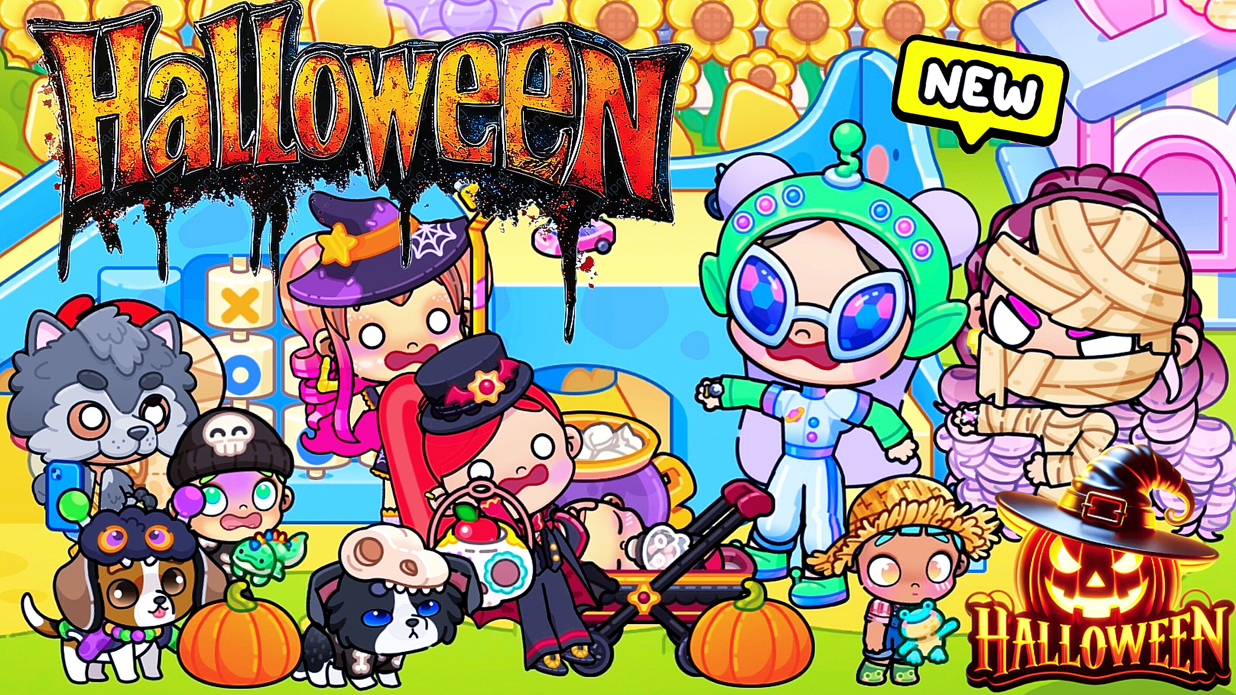 ХЕЛЛОУИН 🎃 в САДИКЕ у МАЛЫШЕЙ/♥️AVATAR WORLD ИСТОРИЯ♥️ смотреть онлайн