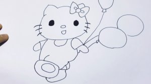 Хеллоу Китти. Рисуем Вместе.