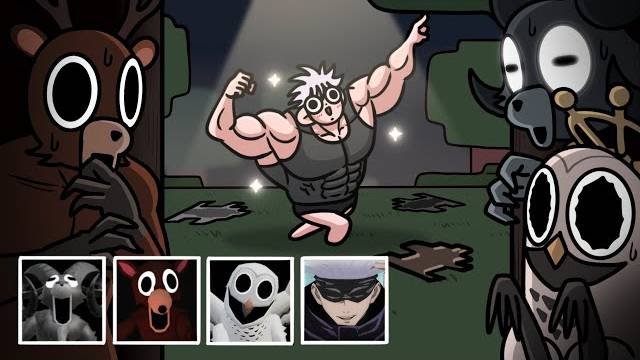 САТОРУ ГОДЖО В 99 НОЧЕЙ В ЛЕСУ! МУЛЬТИК ПО РОБЛОКСУ 99 НОЧЕЙ В ЛЕСУ РЕБЯТА ОН РЕАЛЬНО ПРИШЕЛ АААА