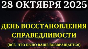 ВНИМАНИЕ! 28 ОКТЯБРЯ — день ВОЗВРАТА СПРАВЕДЛИВОСТИ!❤️ Вот, что вас ждёт!✅ ПРИГОТОВЬТЕСЬ К ЭТОМУ!