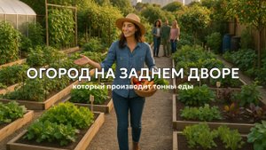 Экскурсия по удивительному огороду на заднем дворе, который производит тонны еды в черте города